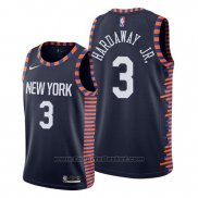 Maglia New York Knicks Tim Hardaway Jr. #3 Citta Edition Blu