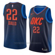 Maglia Oklahoma City Thunder Hamidou Diallo #22 Statement 2018 Blu