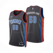 Maglia Oklahoma City Thunder Jeremiah Robinson-earl #50 Citta 2022-23 Grigio