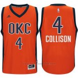 Maglia Oklahoma City Thunder Nick Collison #4 Arancione