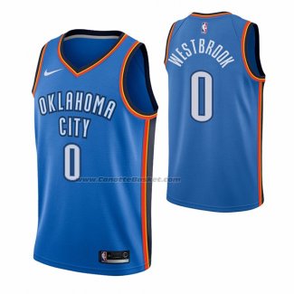 Maglia Oklahoma City Thunder Russell Westbrook NO 0 Icon Blu