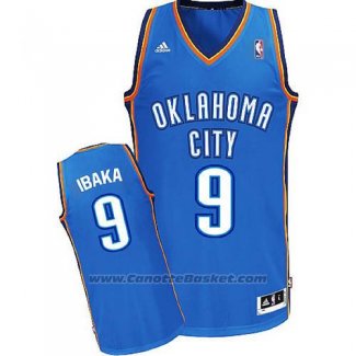 Maglia Oklahoma City Thunder Serge Ibaka #9 Blu