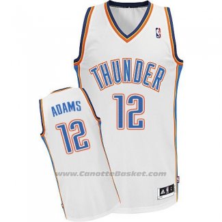 Maglia Oklahoma City Thunder Steven Adams #12 Bianco