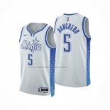 Maglia Orlando Magic Paolo Banchero No 5 Citta 2025-26 Bianco