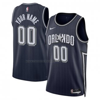 Maglia Orlando Magic Personalizzate Citta 2023-24 Blu