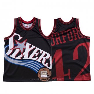 Maglia Philadelphia 76ers Al Horford #42 Mitchell & Ness Big Face Nero