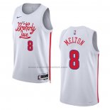 Maglia Philadelphia 76ers De'anthony Melton #8 Citta 2022-23 Bianco