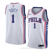 Maglia Philadelphia 76ers Mike Scott #1 Association 2018 Bianco