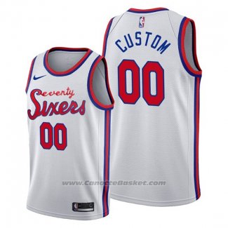 Maglia Philadelphia 76ers Personalizzate Classic 2019-20 Bianco