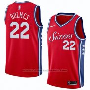 Maglia Philadelphia 76ers Richaun Holmes #22 Statement 2018 Rosso