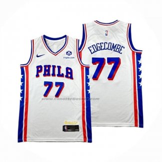 Maglia Philadelphia 76ers V.j. Edgecombe No 77 Association 2025-26 Bianco