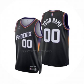 Maglia Phoenix Suns Personalizzate Statement 2025-26 Nero