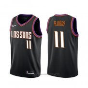 Maglia Phoenix Suns Ricky Rubio #11 Citta 2019-20 Nero