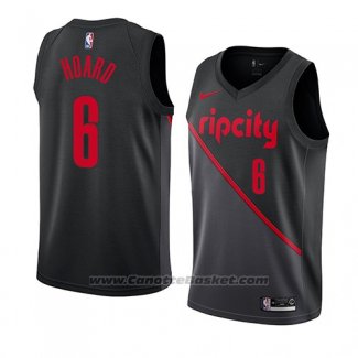 Maglia Portland Trail Blazers Jaylen Hoard #6 Citta 2019 Nero