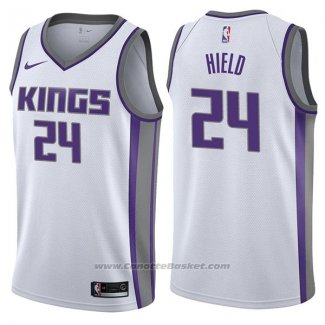 Maglia Sacramento Kings Buddy Hield #24 Association 2017-18 Bianco