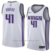 Maglia Sacramento Kings Kosta Koufos #41 Association 2018 Bianco