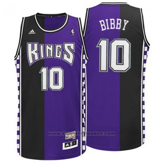 Maglia Sacramento Kings Mike Bibby #10 Retro Viola Nero