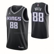 Maglia Sacramento Kings Neemias Queta NO 24 Statement 2020-21 Nero