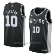 Maglia San Antonio Spurs Demar Derozan #10 Icon 2017-18 Nero