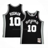 Maglia San Antonio Spurs Dennis Rodman #10 Mitchell & Ness 1993-94 Nero