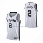 Maglia San Antonio Spurs Dylan Harper No 2 Association 2025-26 Bianco