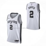 Maglia San Antonio Spurs Dylan Harper No 2 Association 2025-26 Bianco