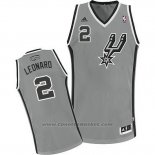 Maglia San Antonio Spurs Kawhi Leonard #2 Grigio