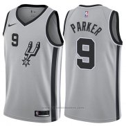 Maglia San Antonio Spurs Tony Parker #9 2017-18 Grigio