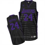 Maglia Scanalatura Moda Los Angeles Lakers Kobe Bryant #24 Nero