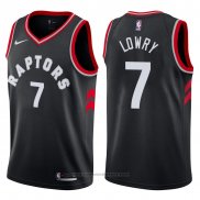 Maglia Toronto Raptors Kyle Lowry #7 2017-18 Nero