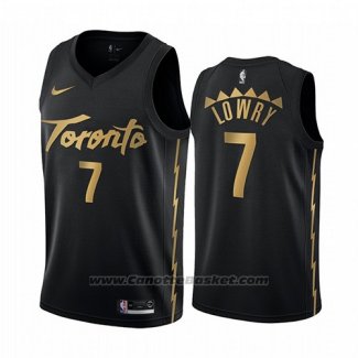 Maglia Toronto Raptors Kyle Lowry #7 Citta 2019-20 Nero