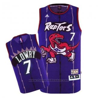 Maglia Toronto Raptors Kyle Lowry #7 Retro Viola