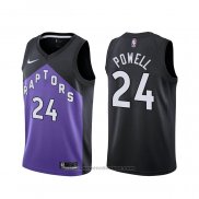 Maglia Toronto Raptors Norman Powell #24 Earned 2020-21 Nero Viola