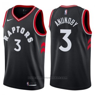 Maglia Toronto Raptors Og Anunoby #3 Statement 2017-18 Nero