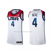 Maglia USA 2021 Bradley Beal NO 4 Bianco