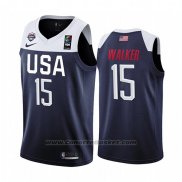 Maglia Usa Kemba Walker #15 2019 FIBA Basketball World Cup Blu