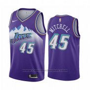 Maglia Utah Jazz Donovan Mitchell #45 Hardwood Classic 2019-20 Viola