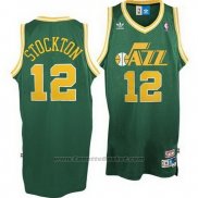 Maglia Utah Jazz John Stockton #12 Retro Verde