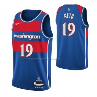 Maglia Washington Wizards Raul Neto NO 19 Citta 2021-22 Blu