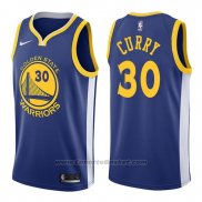 Nike Maglia Golden State Warriors Stephen Curry #30 2017-18 Blu
