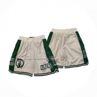 Pantaloncini Boston Celtics Just Don Bianco1
