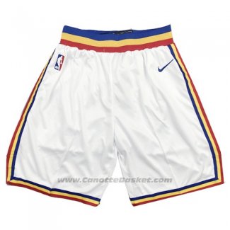 Pantaloncini Golden State Warriors Hardwood Classics 2019-20 Bianco