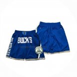 Pantaloncini Milwaukee Bucks Citta Just Don 2024-25 Blu