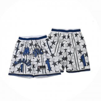 Pantaloncini Orlando Magic Bianco Blu