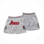 Pantaloncini Philadelphia 76ers Citta Just Don 2024-25 Bianco