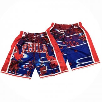 Pantaloncini Philadelphia 76ers Lunar New Year Mitchell & Ness Just Don Rosso