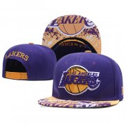 Cappellino Los Angeles Lakers Viola Giallo2