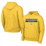 Felpa con Cappuccio Golden State Warriors Practice Performance 2022-23 Giallo