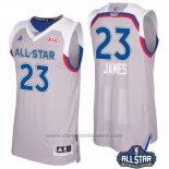 Maglia All Star 2017 Cleveland Cavaliers Lebron James #23 Grigio