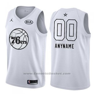 Maglia All Star 2018 Philadelphia 76ers Nike Personalizzate Bianco